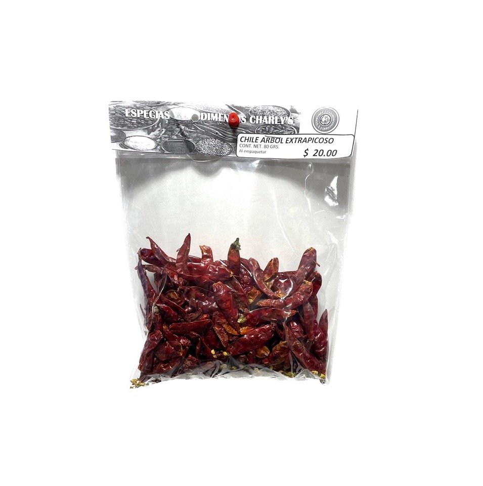 Chile Del Arbol Extra Picoso 80gr Charly